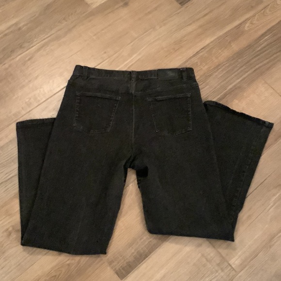 Ralph Lauren Lauren Jeans Co. black stretch jeans bootcut size 14 - Picture 7 of 9